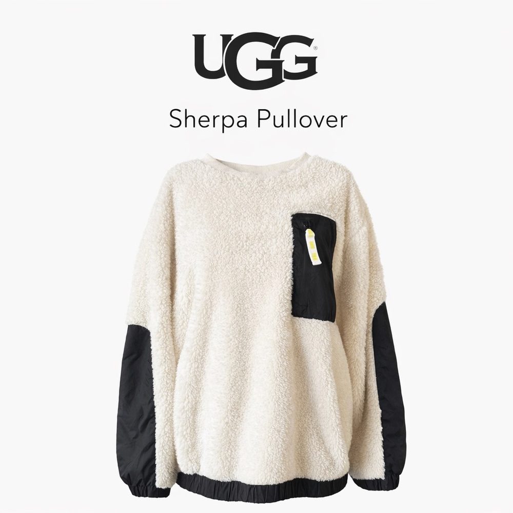 UGG Black Label Patch Pullover - Black and Cream